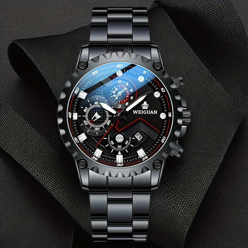 The stylish New Black Warrior Business Men's Watch combines high-end craftsmanship with a sleek design, making it perfect for everyday wear and as a memorable gift.