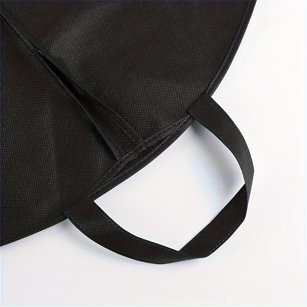 Large black suit carrier bag with handles, handbag - 1 piece, thick material