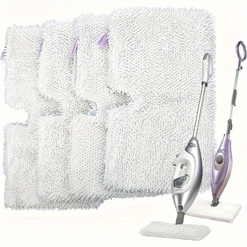 Four pieces of high-quality replacement pads for steam mops - designed to work with Shark S3500 Series, SE450, and other models. These durable and washable microfiber cloths are perfect for efficient cleaning.