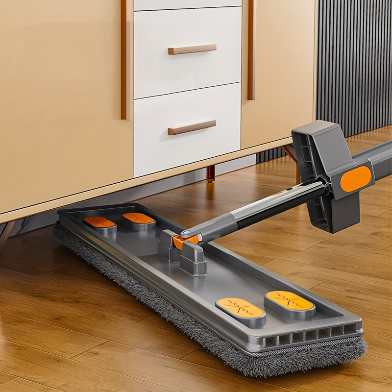 Spruce up your floors with a 1pc Hardwood Floor Spray Mop! This 350ml refillable spray mop comes with 2 reusable fiber mop pads, perfect for both home and commercial use on dry and wet floors. Ideal for hardwood, laminate, and ceramic tile, this flat mop