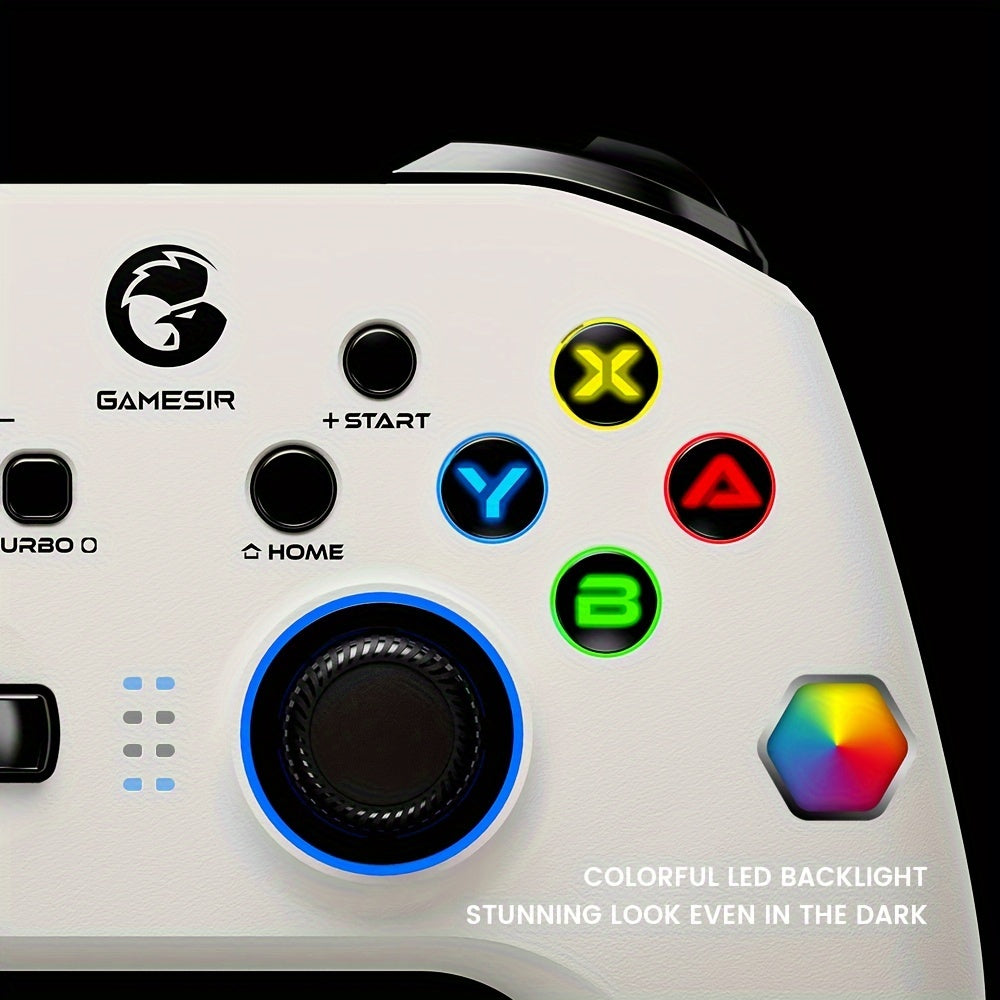 GameSir T4Pro Simsiz O'yin Boshqaruvchisi PC/Switch/Android/iOS uchun, Ikki Tezlik, RGB LED, 4 Dasturlash mumkin bo'lgan Tugma, 6-O'q Gyroskop bilan.