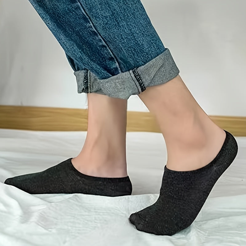 10 pairs of breathable, thin, comfortable men's casual business socks.