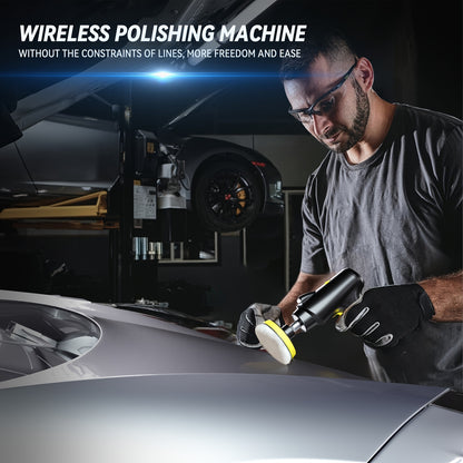 Wireless car waxing machine for polishing and scratch repair.