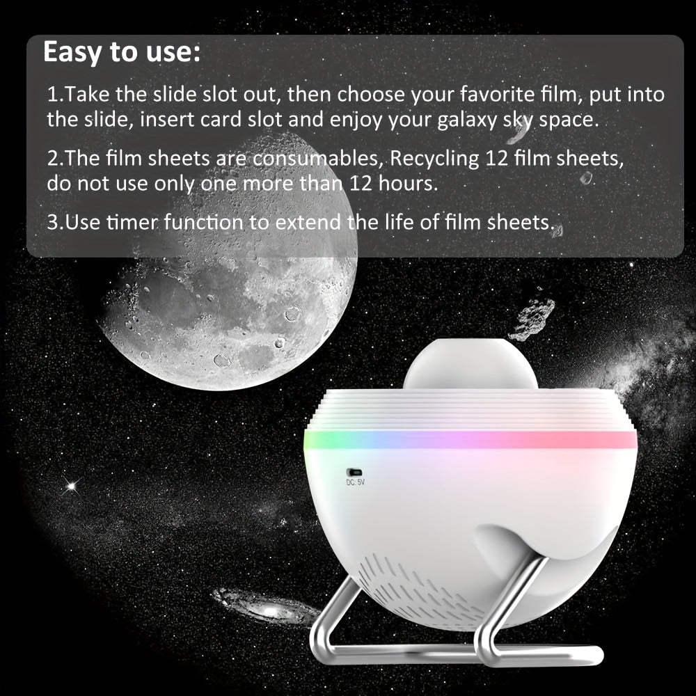 Get the Galaxy Projector with 13 Film Discs, Star Projector Planetarium Night Light Lamp Ceiling Space Starry Sky Projector with Light Strip Meteor and transform any bedroom into a cosmic wonderland. Perfect for a unique and magical gift idea for