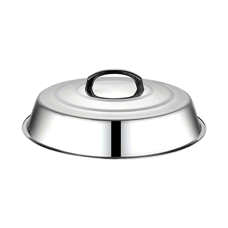 Stainless Steel Cheese Melting Dome and Steaming Cover, Ideal for Flat Top, Grill Cooking, Indoor or Outdoor Griddle Accessories - 1 Piece, 32 cm Round Basting Cover