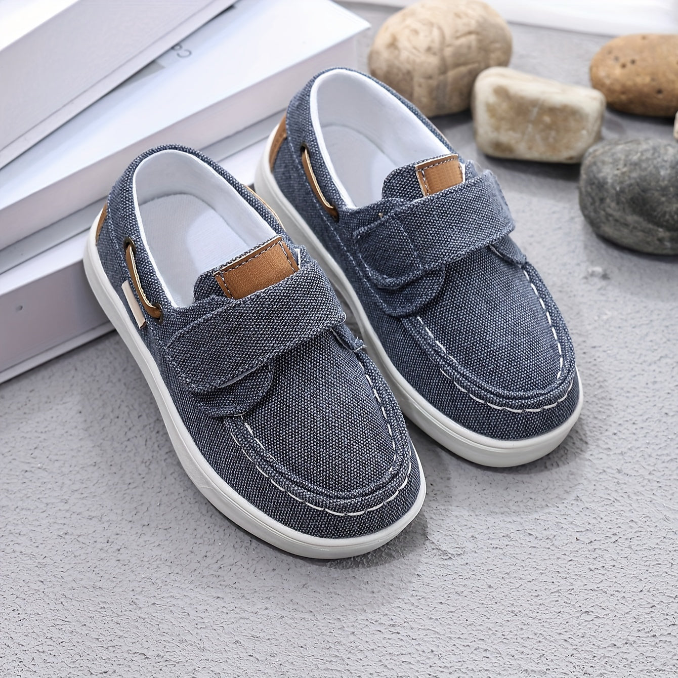 Boys' Slip-Resistant Soft Canvas Sneakers