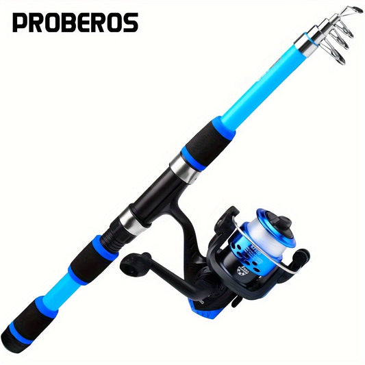 Proberos Ultra-Light Telescopic Fishing Rod - 149.35cm/179.83cm, Glass Fiber, Portable & Versatile