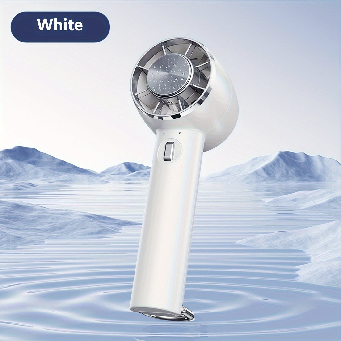 Stay cool on-the-go with the 2024 Portable Handheld Cooling Fan. This innovative fan includes an ice compress for extra cooling power. It is USB rechargeable and features a wearable design, making it perfect for both indoor and outdoor use. Plus, it