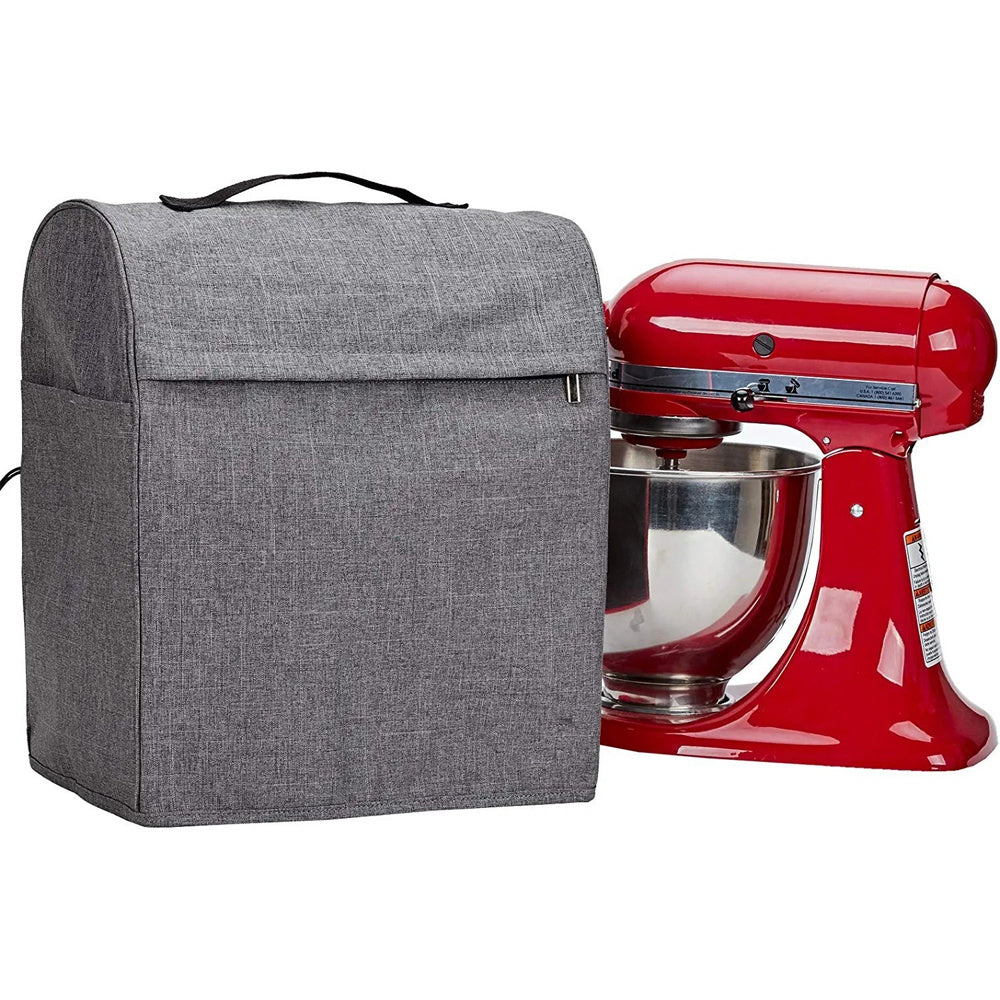 Durable Stand Mixer Dust Cover for Tilt Head 4.5-5 Quart Mixers, Features Accessory Pocket for Safe Storage and Food Handling Protection