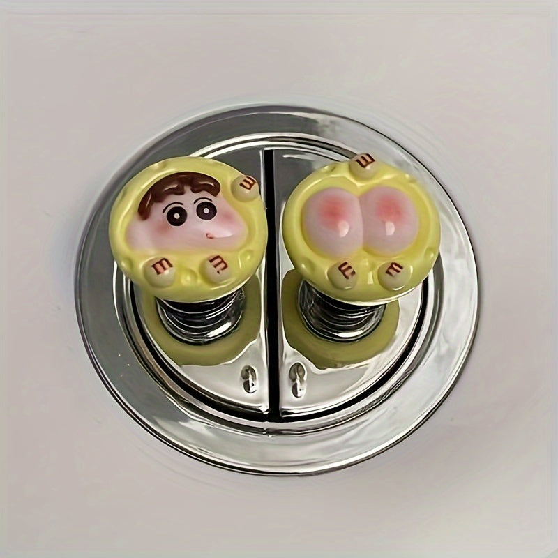 Adorable Button Pressers for Festive Decor - Made from Plastic, No Batteries Needed, No Wood