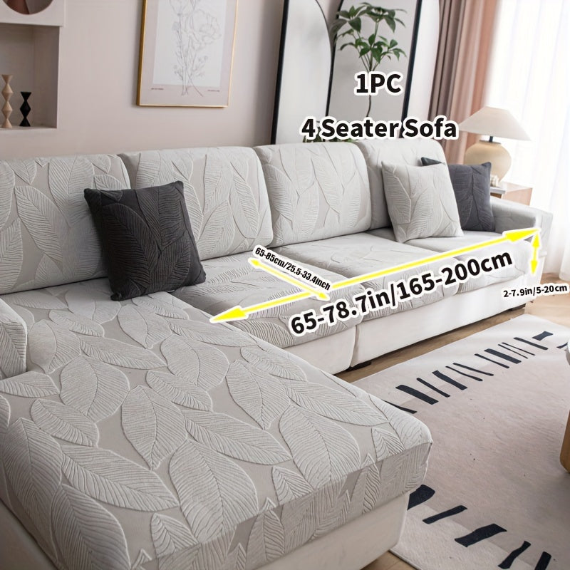 Durable Jacquard Sofa Cover suitable for all seasons, washable and stretchable, designed for modern style sofas in living rooms, offices, and homes. Easy to maintain with anti-slip features and suitable for single, double, triple, or quadruple seats.