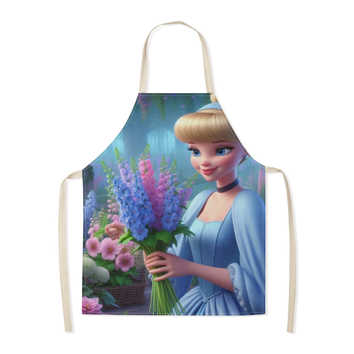 Disney has released a fashionable and simple waterproof apron with a cute cartoon design of Princess Elsa. This apron is suitable for use in hotels, supermarkets, restaurants, fruit shops, milk tea stalls, and general home use.