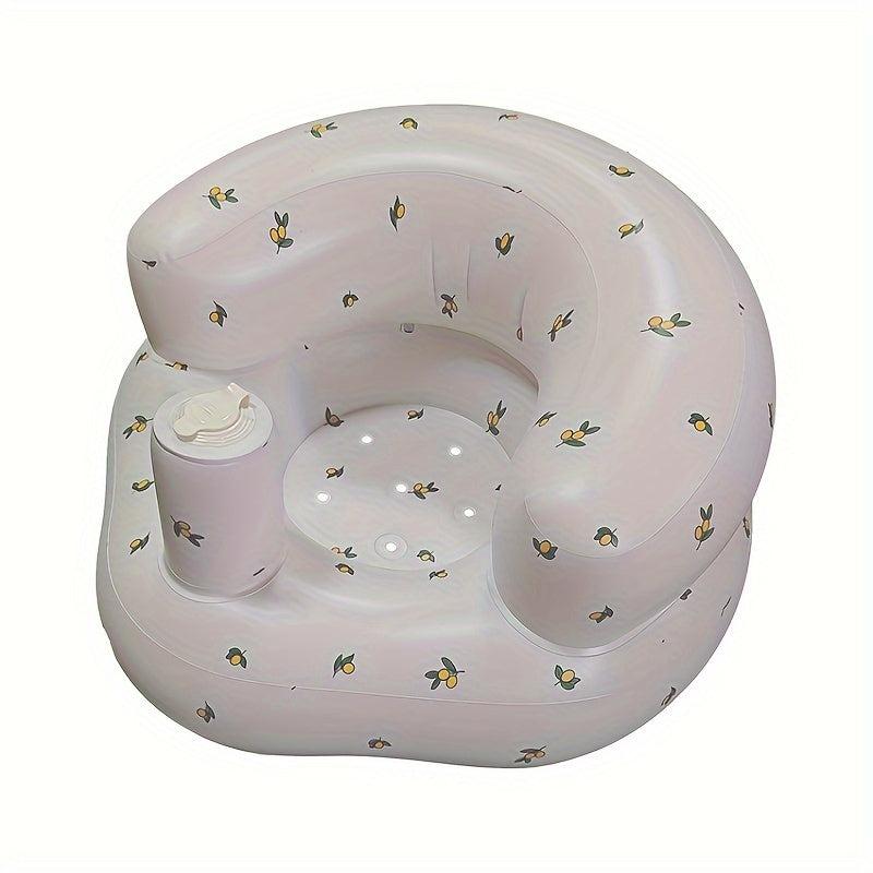 Youthful on-the-go bath seat for toddlers - features anti-slip, foldable design perfect for learning and playtime. Made from PVC material and requires no assembly.