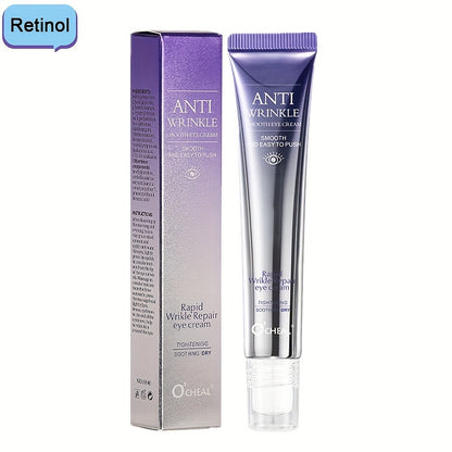 Smooths wrinkles, firms and tightens skin with eye cream essence.