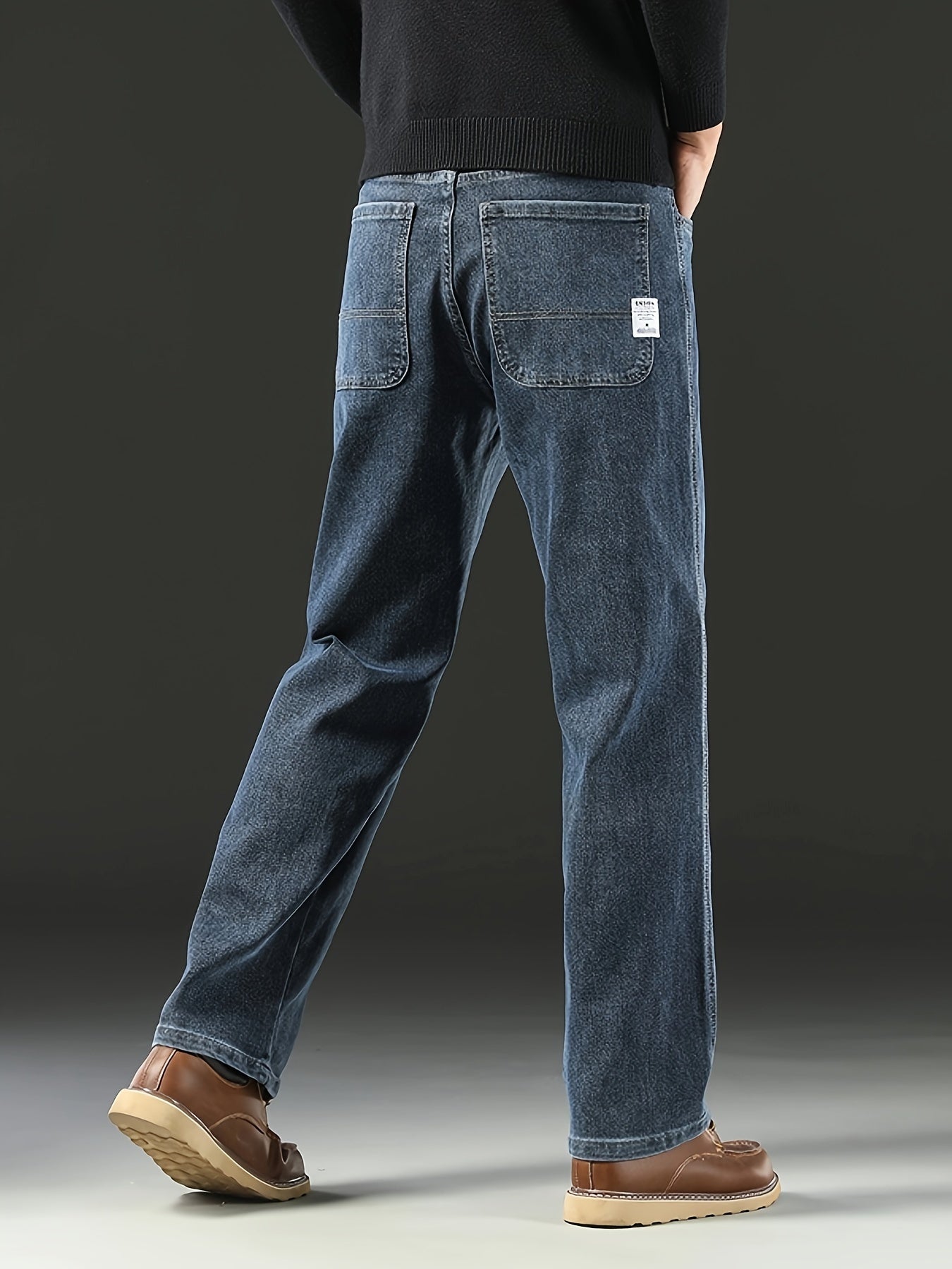 Casual denim jeans for men with classic fit, comfortable stretch, and all-season style.