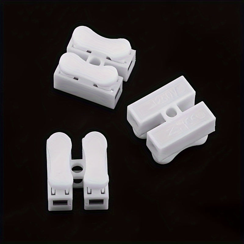 20/50 Quick Splice Wire Connectors - Easy, Safe & Insulated for Electrical Projects, White.