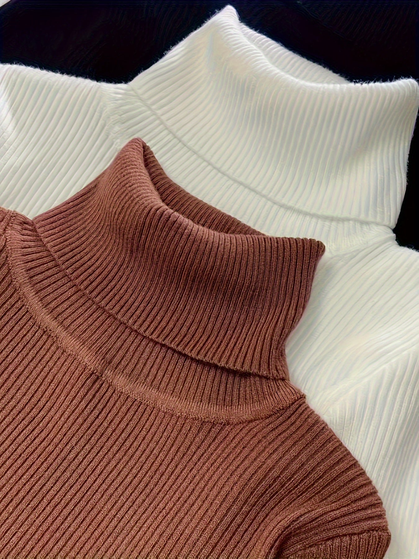 3-pack turtleneck sweaters for women, perfect for fall and winter fashion.