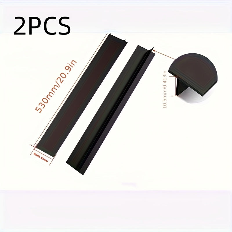 2 pieces of silicone kitchen stove counter gap covers - heat resistant gap filler for stove and counter. Ideal for filling the gap between your stove and counter. Kitchen essentials.