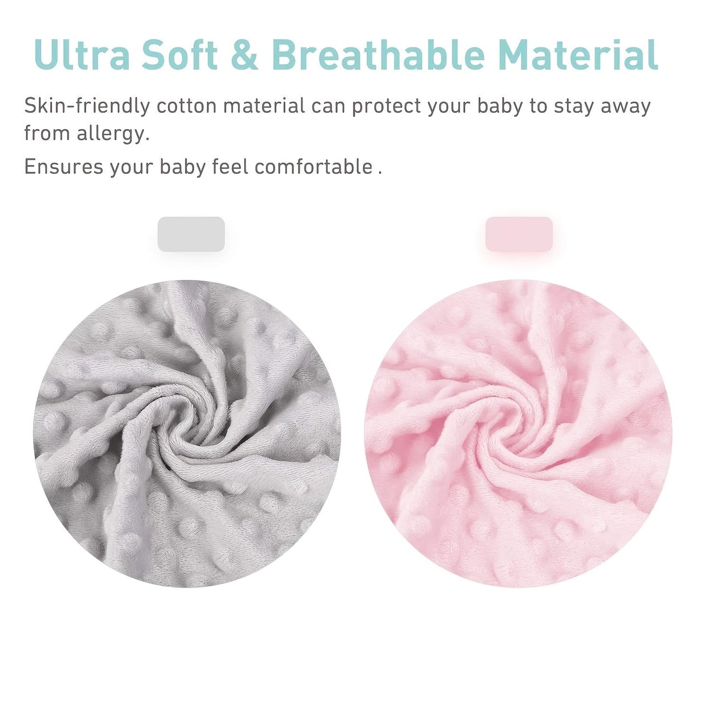 Changing Pad Cover 2pcs/pack - Soft Minky Dots Plush, Breathable, and Wipeable Changing Table Sheets. Ideal for Baby Boys and Baby Girls.