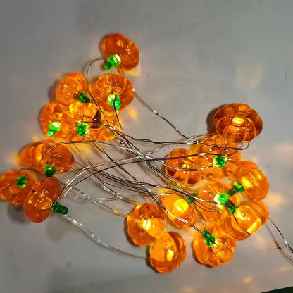 Pumpkin Shaped LED Fairy String Lights for Indoor Decoration with 30 LEDs