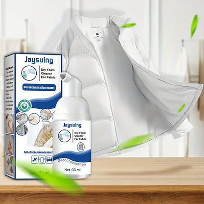 Foam dry cleaning agent for removing stains from curtains, carpets, and household items, including yellow stains on clothes and stubborn stains on down jackets.