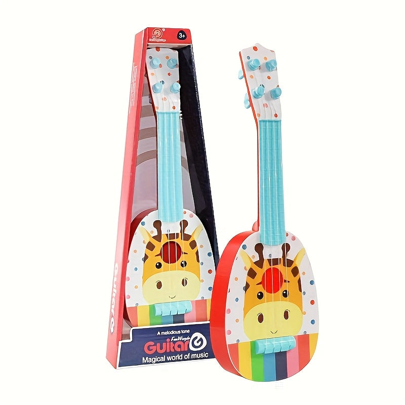 Introducing the PANLYNNER 14-Inch Cartoon-Themed Ukulele Guitar Toy for Kids - A Fun and Educational Musical Instrument, Ideal Christmas Present for Children, Batteries Not Needed