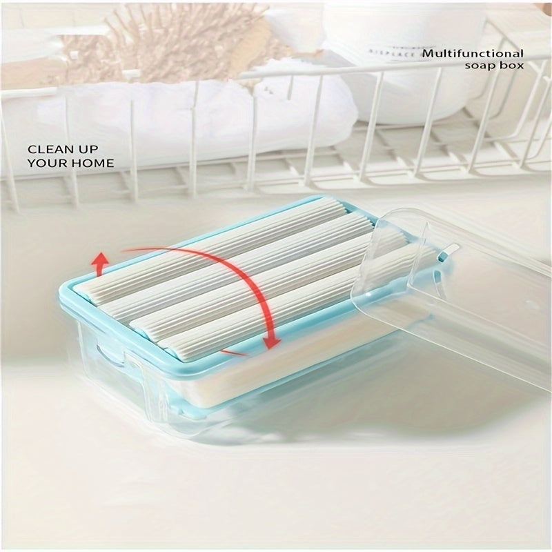 1pc Multifunctional Soap Dish for Home Bathroom and Kitchen - Roller Type Foaming Box for Soap