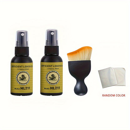 2 packs of 50ml Fretboard Oil for guitar cleaning, includes Lemon Oil and soft cloth