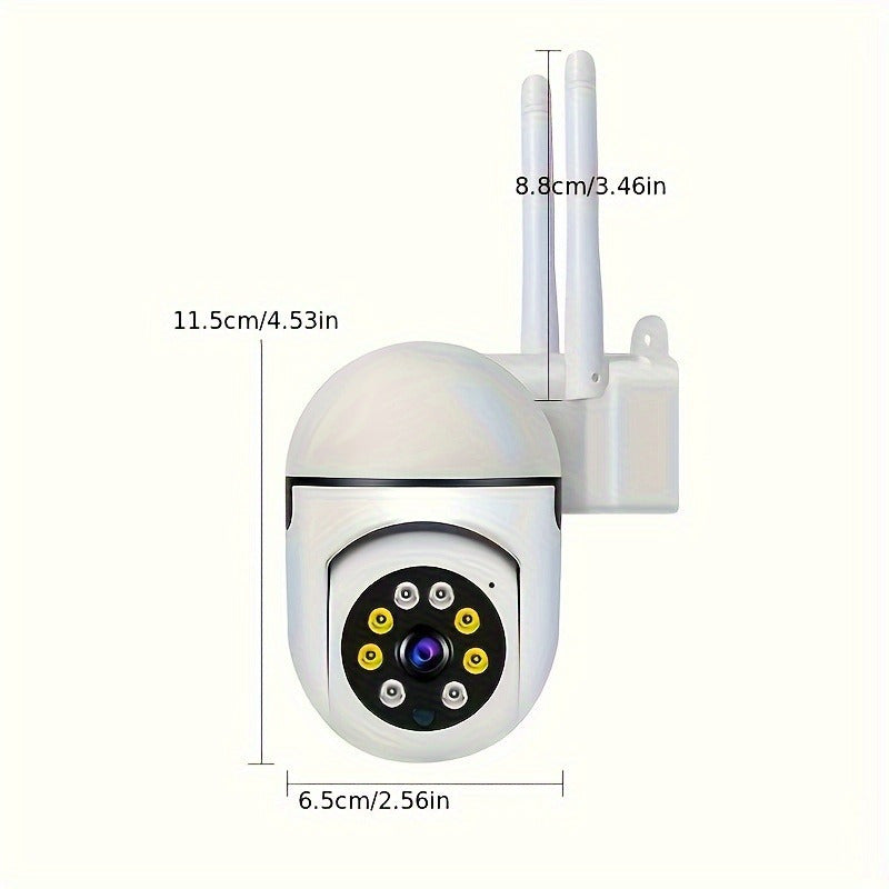 Smart Security Camera, suitable for indoor use, equipped with HD video resolution of 240p. Powered by USB with a voltage of ≤36V, this camera is compatible with Amazon Alexa. It is weatherproof and features Pan/Tilt/Zoom capabilities, Ultra-Clear Night