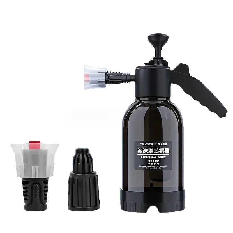 2L Hand Pump Foam Sprayer: No Need for Electricity or Battery, Ideal for Car and Home Cleaning