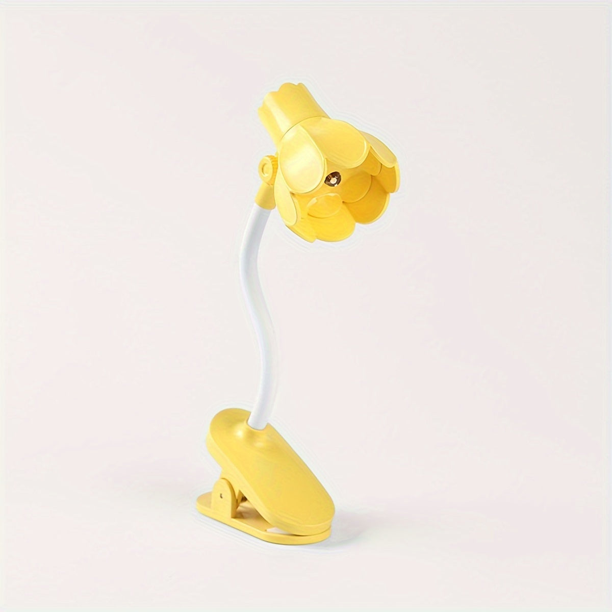 Portable Creative Flower Shaped Clip-on Book Light with Adjustable Arm and LED Mini Lamp, Ideal for Reading and Desktop Decoration. Comes with Battery.