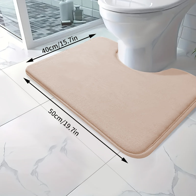 Soft and absorbent bath mat made of high-density 25D sponge, machine washable and non-slip. This premium bath carpet is perfect for tubs and showers, providing comfort and style to your bathroom decor. Constructed from polyester with a lightweight