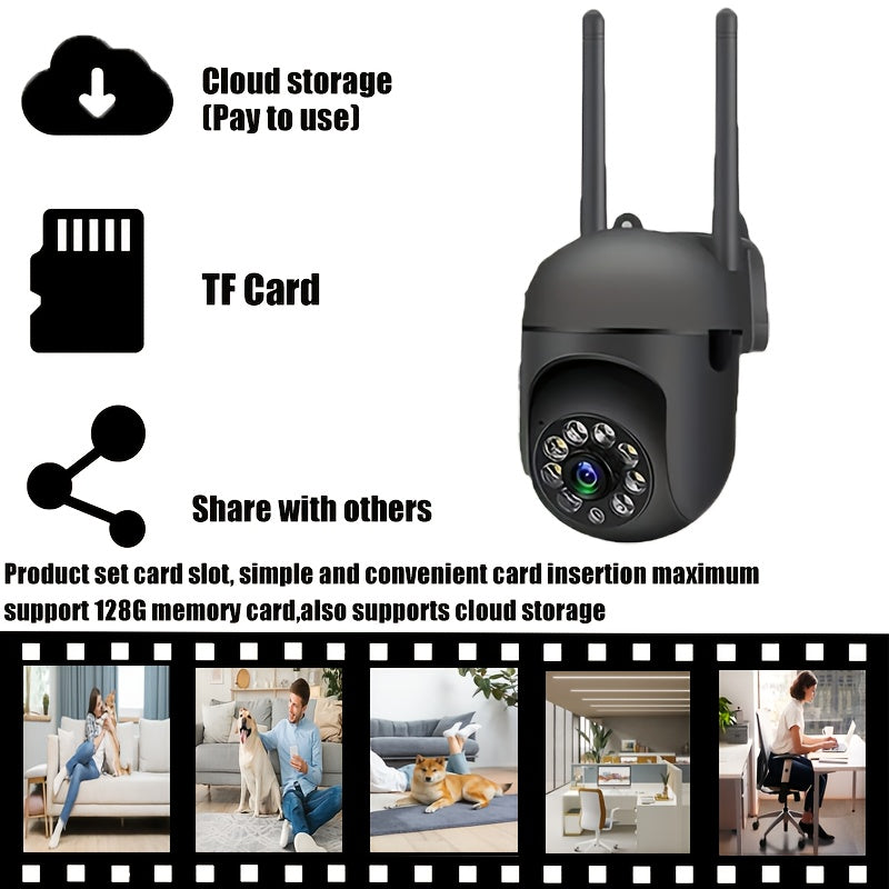 YIIYRY 1080p HD WiFi Monitor Camera, Indoor Security with Night Vision, Remote Viewing via APP, USB Powered, Not Waterproof, VHF Tuner, No SD Card Needed, Perfect for Home Safety, Great Holiday Gift option