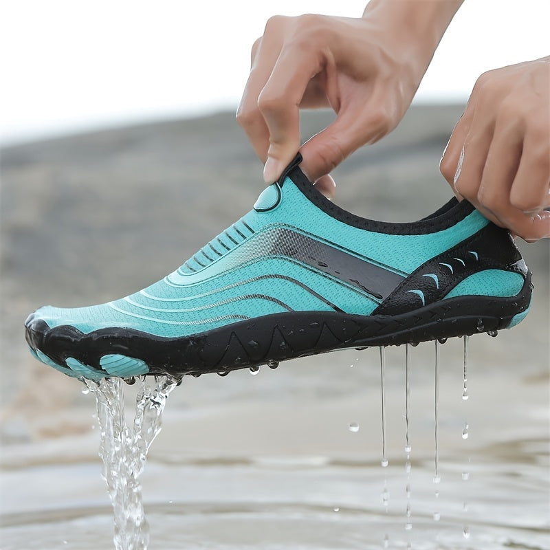 Fast-drying footwear ideal for fishing, surfing, hiking, and beach activities; features breathable comfort and non-slip sole for versatility.