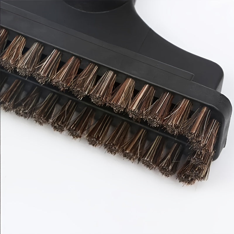 Vacuum cleaner accessory set includes a horse hair brush head, suction nozzle brush head, and sofa curtain suction head with inner diameter of 32mm.