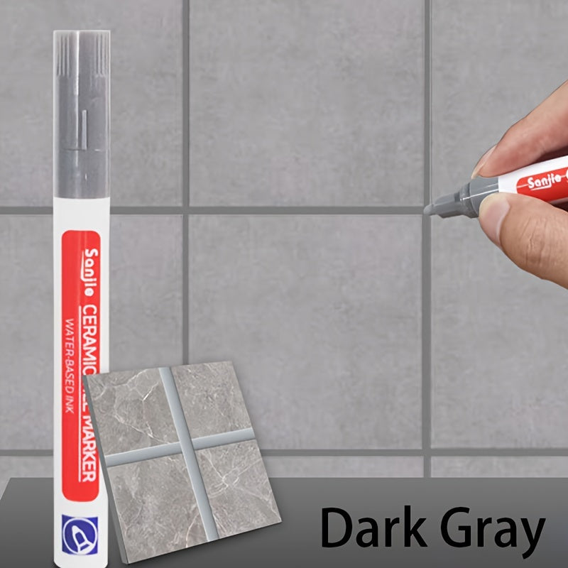 White, waterproof gel sealer for ceramic tiles and grout.