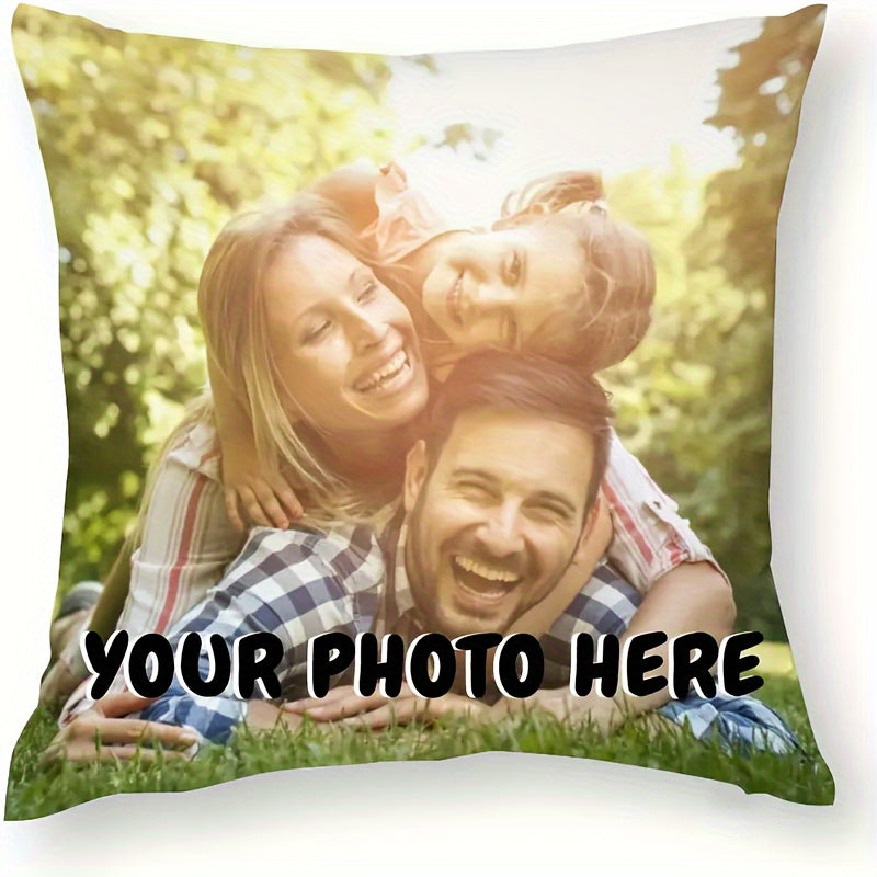 Transform your home decor with this custom photo pillowcase made from durable polyester. Featuring a single-sided print and a zippered closure, this traditional style pillowcase is machine washable for easy care. Perfect for adding a personal touch to