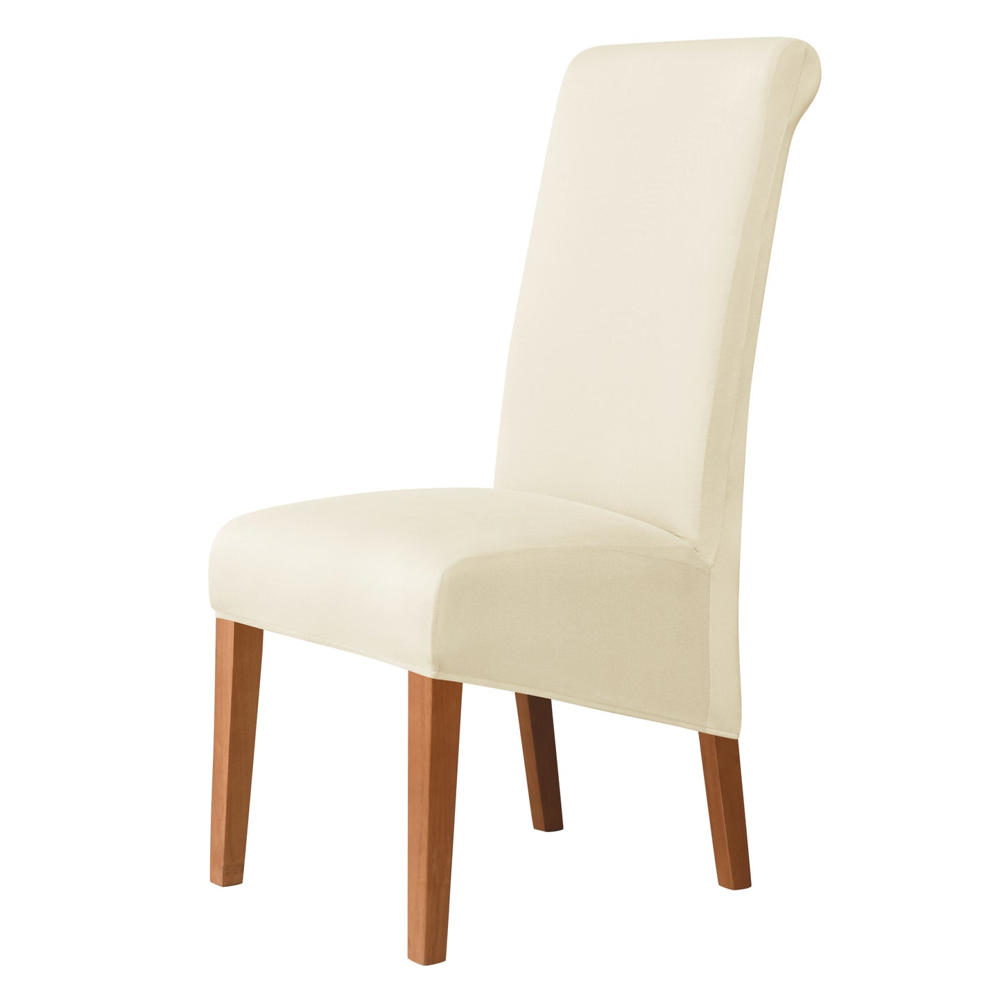 Soft, smooth elastic slipcover for large dining chairs, perfect for weddings, ceremonies, and banquets.