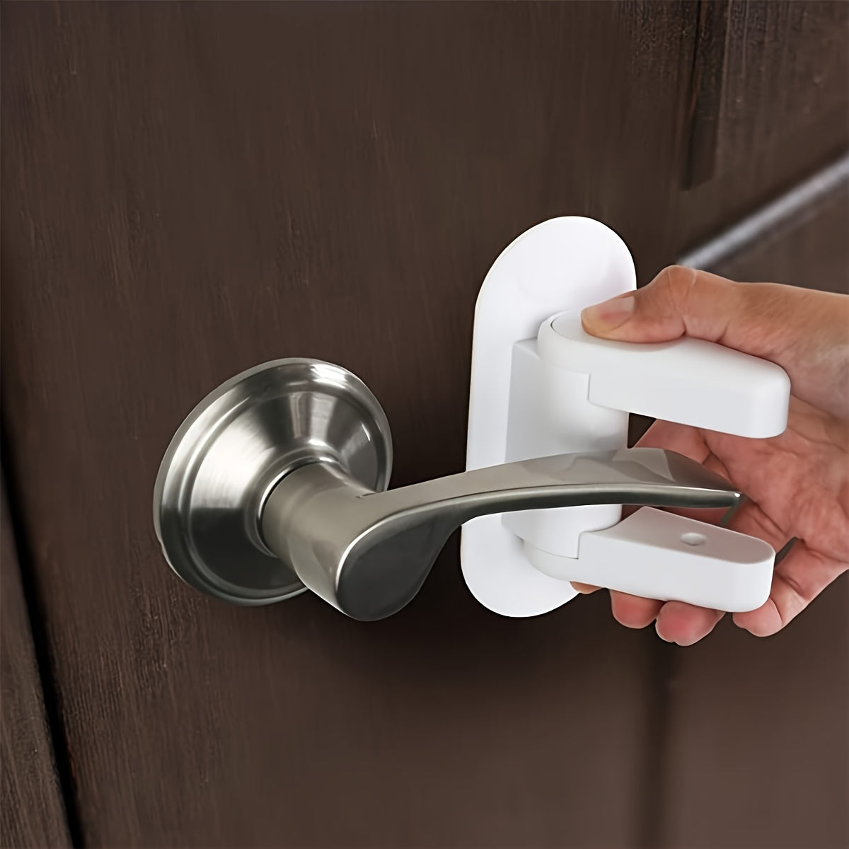 Durable Safety Door Lock in White - 1pc for Home Protection