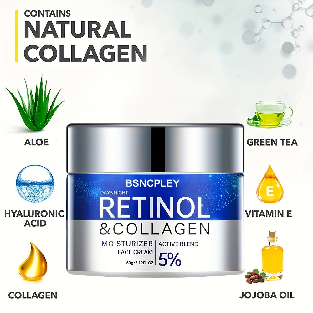 Alcohol-free Retinol & Collagen Firming Cream and Hydrating Serum Set suitable for all skin types.