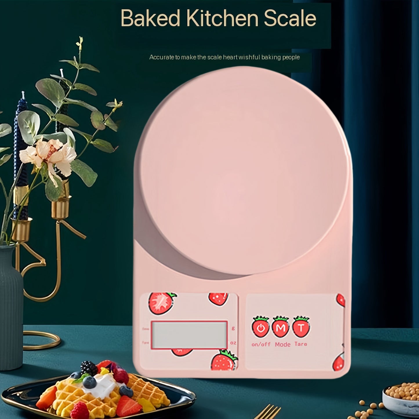 This digital kitchen scale is highly versatile, with a weight capacity accurate up to 9.98KG. Ideal for baking and cooking, it features an LCD display and comes included with AAA batteries.