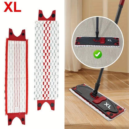 GHUICAN Ultramax Microfiber Mop Heads in Extra Large Size Pack, featuring Reusable, Washable High-Density Polyester & Nylon Mop Pads. Easy Attach & Detach Design for Effortless Home & Kitchen Floor Cleaning.