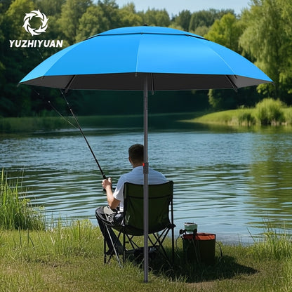 Yuzhiyuan 1pc Fishing Umbrella, Portable and Durable with Fixed Ground Plug, Suitable for Multiple Terrains