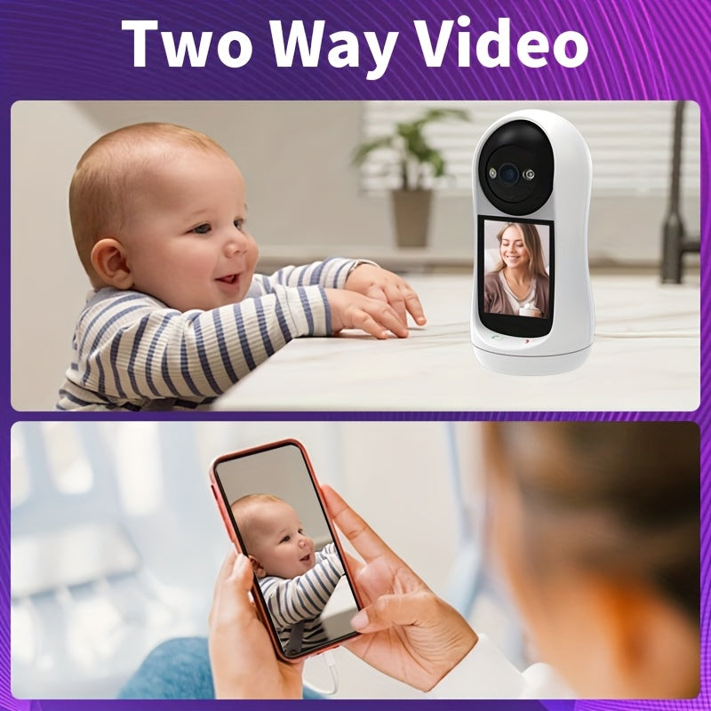 Easily set up your home security with the 1pc SmartGuard Wireless Monitor. This 1080p HD Round Video Surveillance Camera features Two-Way Audio, Wi-Fi Enabled, and is USB Powered. Compatible with smartphones, this camera is made of ABS material and does