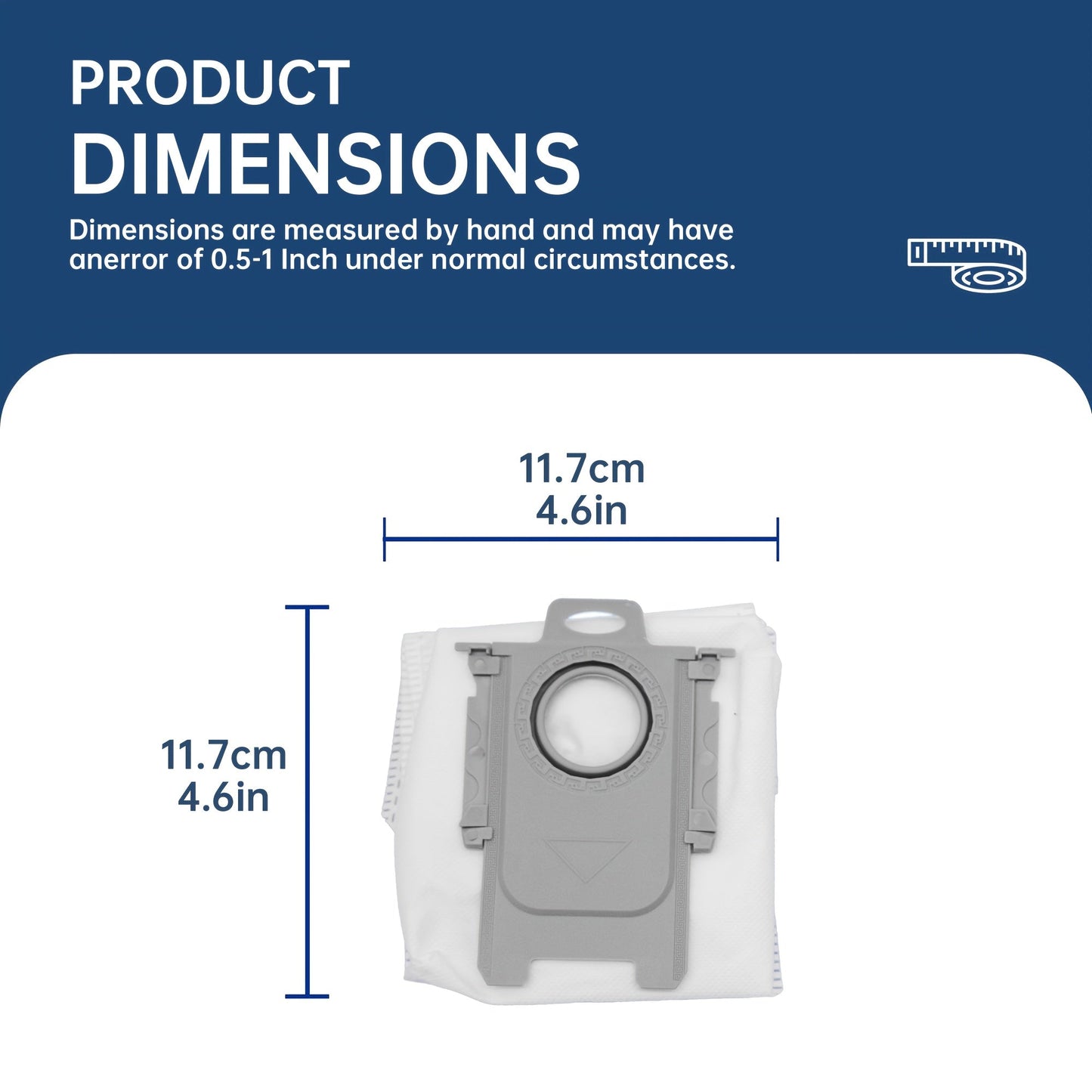 Compatible with Roborock Qrevo & S Series, these premium dust collection bags come in a set of 8. With a large 2.7L capacity and high-efficiency design, they are sealable to block dust effectively. These bags are suitable for Edge, MaxV, Master, Curv