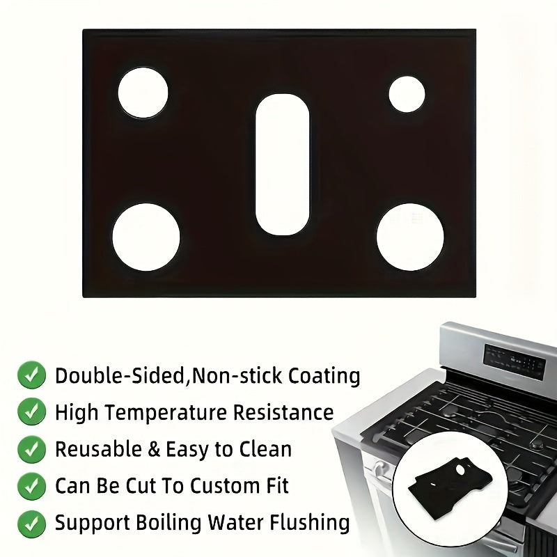 Set of 3 Gas Stove Protector Covers

- Non-Stick Design for Easy Cleaning 
- Universally Compatible 
- Helps Keep Stove Clean and Like New 
- Color: Black 
- Essential Addition to Your Kitchen Essentials