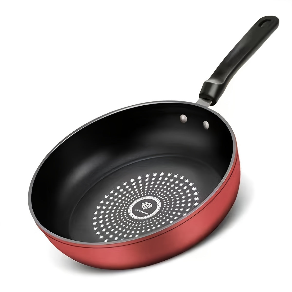 Small, flat bottom 24cm skillet made of non-stick cast iron with lid. This dual-use pan is perfect for cooking pancakes and more, designed to be used on both induction and gas stoves for a smokeless cooking experience.