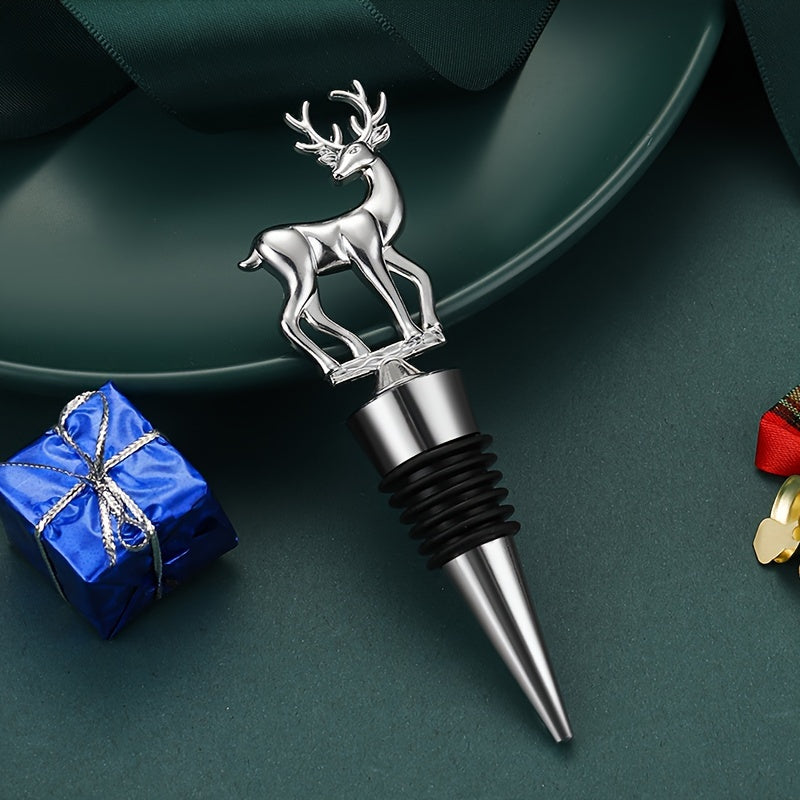 Wine stopper set including Fawn design.