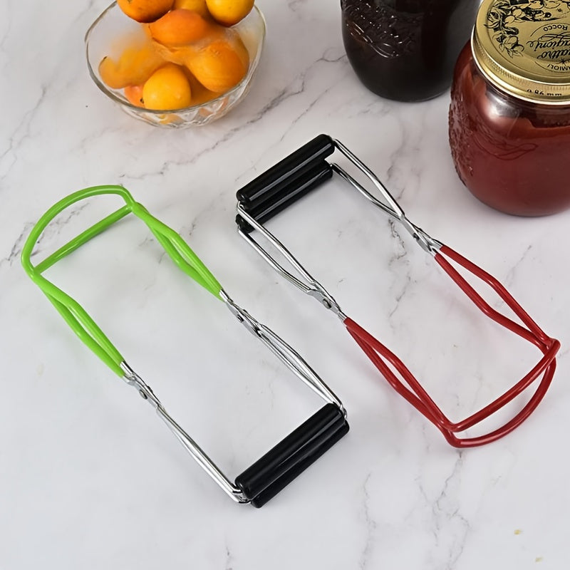 Cook and serve safely with this durable Stainless Steel Kitchen Gripper! This multi-functional tool features an anti-scald design and non-slip grip, making it perfect for handling cans and dishes with ease. It also doubles as a can opener and bottle