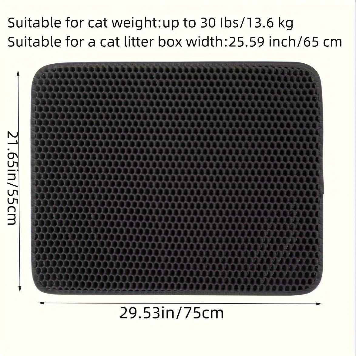 Ikki qatlamli suv o'tkazmaydigan mushuk to'plami phthalate-free EVA/PP dan tayyorlangan bo'lib, to'plarni oson tozalash uchun ushlab turadi. Mushuklar uchun ideal, juda katta o'lcham.